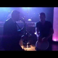 DJ met sax en percussie