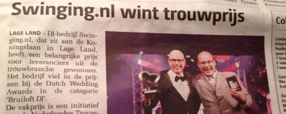 Waarom-heeft-Swinging.nl-de-Dutch-Wedding-Awards-gewonnen | Swinging.nl